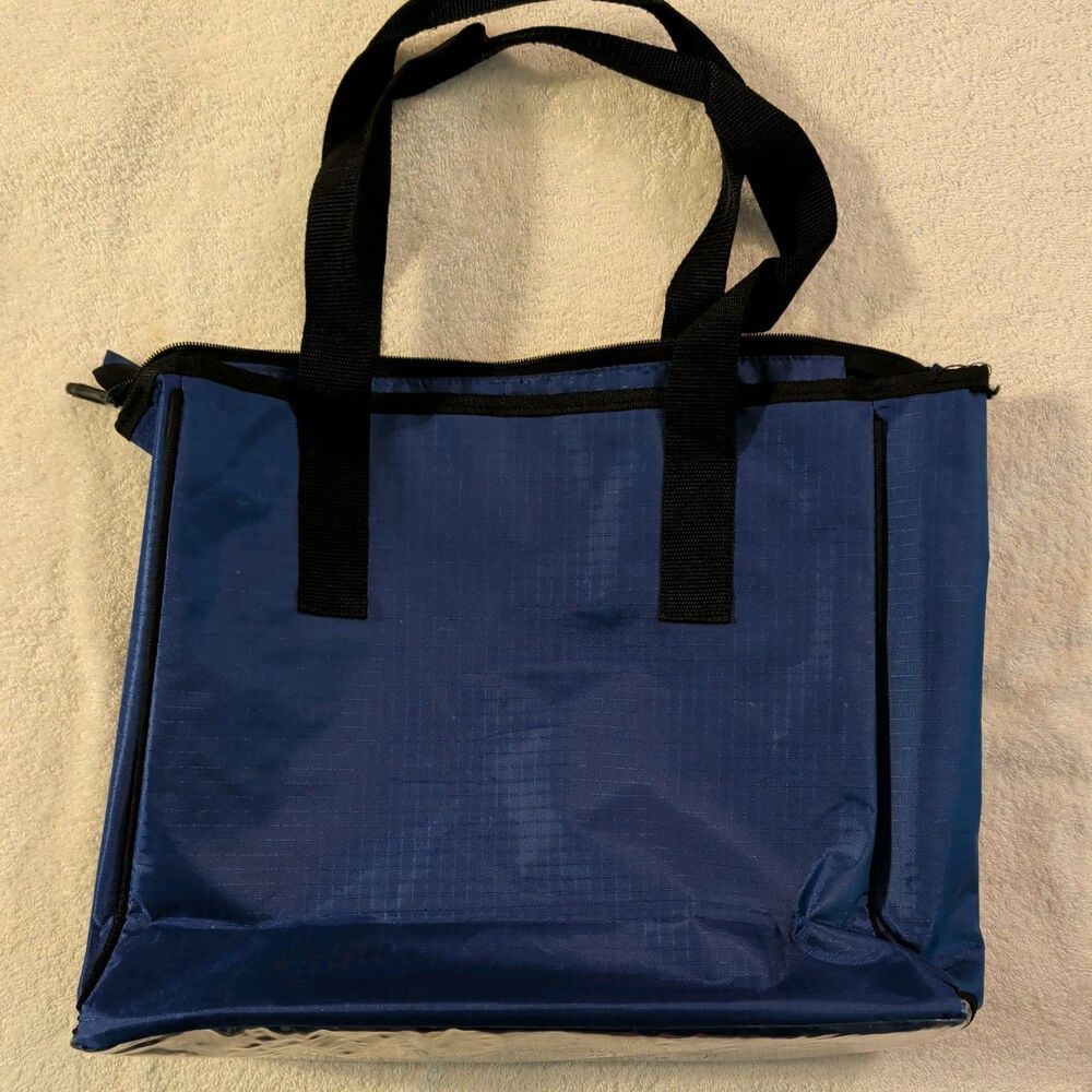 Disney Parks Mickey Mouse Tote Bag Blue Large Travel Carry Bag Walt Disney World - Picture 2 of 4